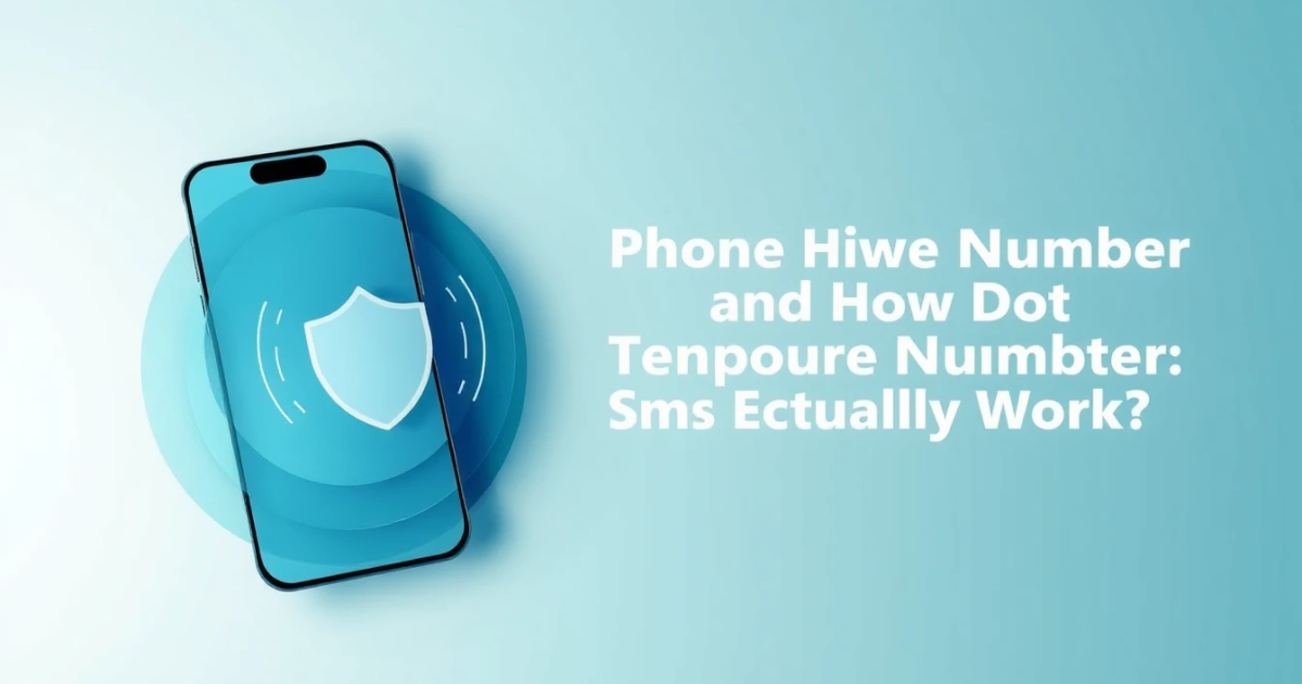 What is a 10 Minute Phone Number and How Do Temporary SMS Services Actually Work?