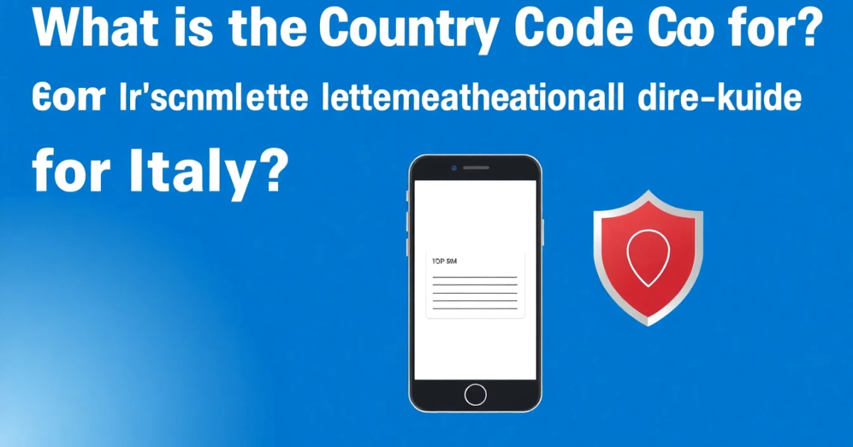 What Is the Country Code for Italy? Complete International Dialing Guide