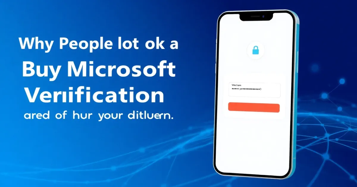 Why People Look to Buy a Microsoft Verification Number and How It Works