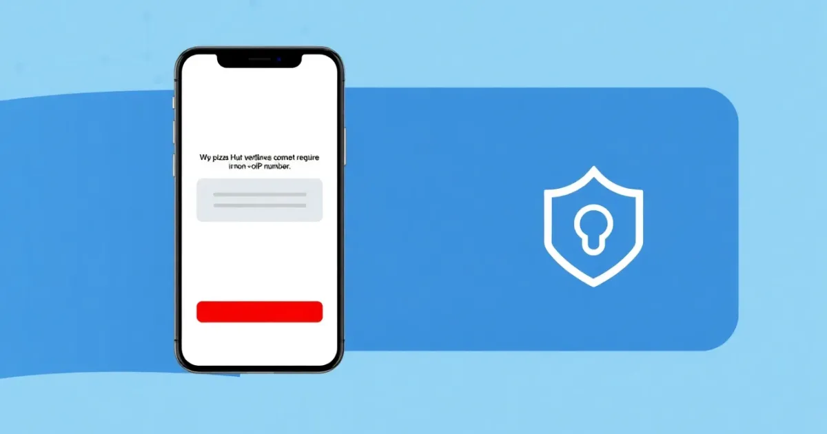 Why Pizza Hut and Other Apps Sometimes Require a Non-VoIP Number